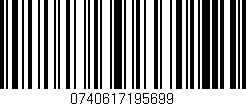 Código de barras (EAN, GTIN, SKU, ISBN): '0740617195699'