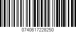 Código de barras (EAN, GTIN, SKU, ISBN): '0740617228250'
