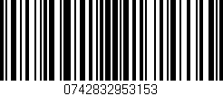 Código de barras (EAN, GTIN, SKU, ISBN): '0742832953153'