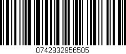 Código de barras (EAN, GTIN, SKU, ISBN): '0742832956505'