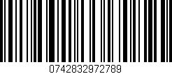 Código de barras (EAN, GTIN, SKU, ISBN): '0742832972789'