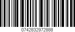 Código de barras (EAN, GTIN, SKU, ISBN): '0742832972888'