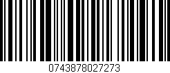 Código de barras (EAN, GTIN, SKU, ISBN): '0743878027273'