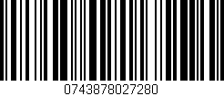 Código de barras (EAN, GTIN, SKU, ISBN): '0743878027280'