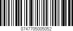 Código de barras (EAN, GTIN, SKU, ISBN): '0747705005052'
