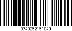 Código de barras (EAN, GTIN, SKU, ISBN): '0748252151049'