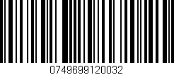 Código de barras (EAN, GTIN, SKU, ISBN): '0749699120032'