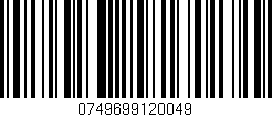 Código de barras (EAN, GTIN, SKU, ISBN): '0749699120049'