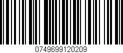 Código de barras (EAN, GTIN, SKU, ISBN): '0749699120209'