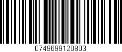 Código de barras (EAN, GTIN, SKU, ISBN): '0749699120803'