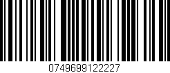 Código de barras (EAN, GTIN, SKU, ISBN): '0749699122227'