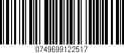 Código de barras (EAN, GTIN, SKU, ISBN): '0749699122517'