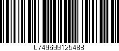 Código de barras (EAN, GTIN, SKU, ISBN): '0749699125488'