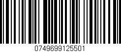 Código de barras (EAN, GTIN, SKU, ISBN): '0749699125501'