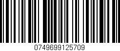 Código de barras (EAN, GTIN, SKU, ISBN): '0749699125709'