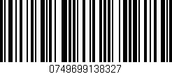 Código de barras (EAN, GTIN, SKU, ISBN): '0749699138327'