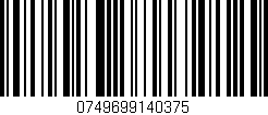 Código de barras (EAN, GTIN, SKU, ISBN): '0749699140375'