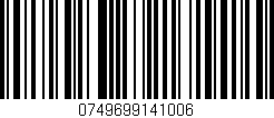 Código de barras (EAN, GTIN, SKU, ISBN): '0749699141006'