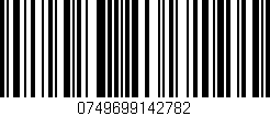 Código de barras (EAN, GTIN, SKU, ISBN): '0749699142782'