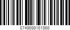 Código de barras (EAN, GTIN, SKU, ISBN): '0749699161868'