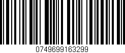 Código de barras (EAN, GTIN, SKU, ISBN): '0749699163299'