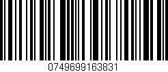 Código de barras (EAN, GTIN, SKU, ISBN): '0749699163831'