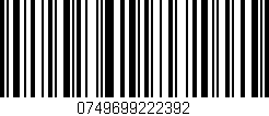 Código de barras (EAN, GTIN, SKU, ISBN): '0749699222392'
