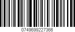Código de barras (EAN, GTIN, SKU, ISBN): '0749699227366'