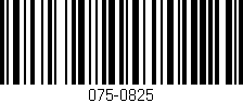 Código de barras (EAN, GTIN, SKU, ISBN): '075-0825'