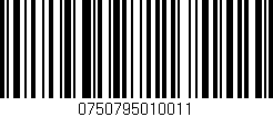 Código de barras (EAN, GTIN, SKU, ISBN): '0750795010011'