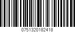 Código de barras (EAN, GTIN, SKU, ISBN): '0751320182418'