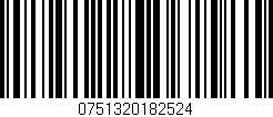 Código de barras (EAN, GTIN, SKU, ISBN): '0751320182524'