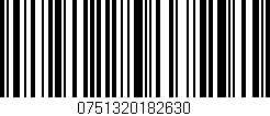 Código de barras (EAN, GTIN, SKU, ISBN): '0751320182630'
