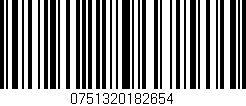 Código de barras (EAN, GTIN, SKU, ISBN): '0751320182654'