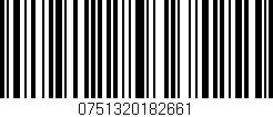 Código de barras (EAN, GTIN, SKU, ISBN): '0751320182661'