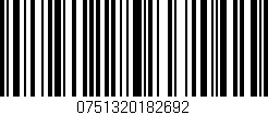 Código de barras (EAN, GTIN, SKU, ISBN): '0751320182692'