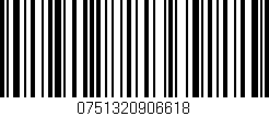 Código de barras (EAN, GTIN, SKU, ISBN): '0751320906618'