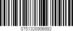 Código de barras (EAN, GTIN, SKU, ISBN): '0751320906892'