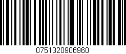 Código de barras (EAN, GTIN, SKU, ISBN): '0751320906960'