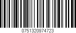 Código de barras (EAN, GTIN, SKU, ISBN): '0751320974723'