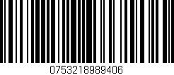 Código de barras (EAN, GTIN, SKU, ISBN): '0753218989406'