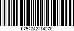 Código de barras (EAN, GTIN, SKU, ISBN): '0757242114278'