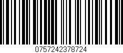 Código de barras (EAN, GTIN, SKU, ISBN): '0757242378724'