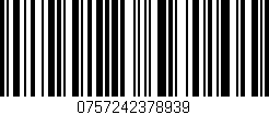 Código de barras (EAN, GTIN, SKU, ISBN): '0757242378939'