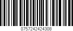Código de barras (EAN, GTIN, SKU, ISBN): '0757242424308'