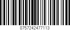 Código de barras (EAN, GTIN, SKU, ISBN): '0757242477113'