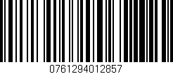 Código de barras (EAN, GTIN, SKU, ISBN): '0761294012857'