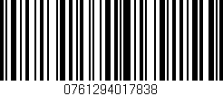 Código de barras (EAN, GTIN, SKU, ISBN): '0761294017838'