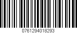 Código de barras (EAN, GTIN, SKU, ISBN): '0761294018293'