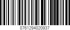 Código de barras (EAN, GTIN, SKU, ISBN): '0761294020937'